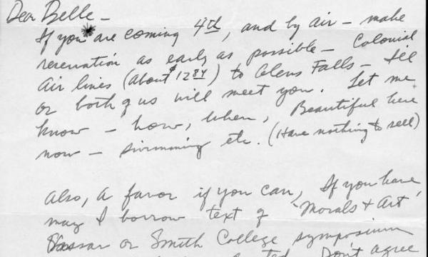 Letter from David Smith and Jean Freas to Belle Krasne Ribicoff, June 24, 1953