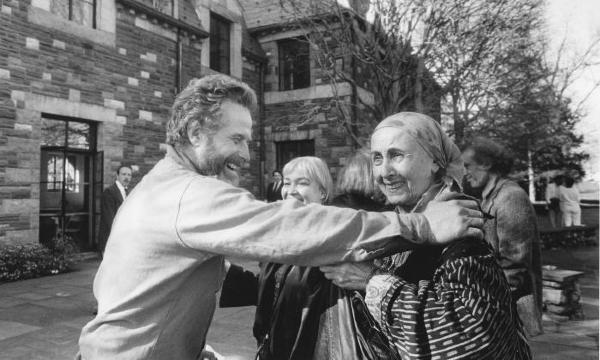 Mark di Suvero and Louise Nevelson, 1985