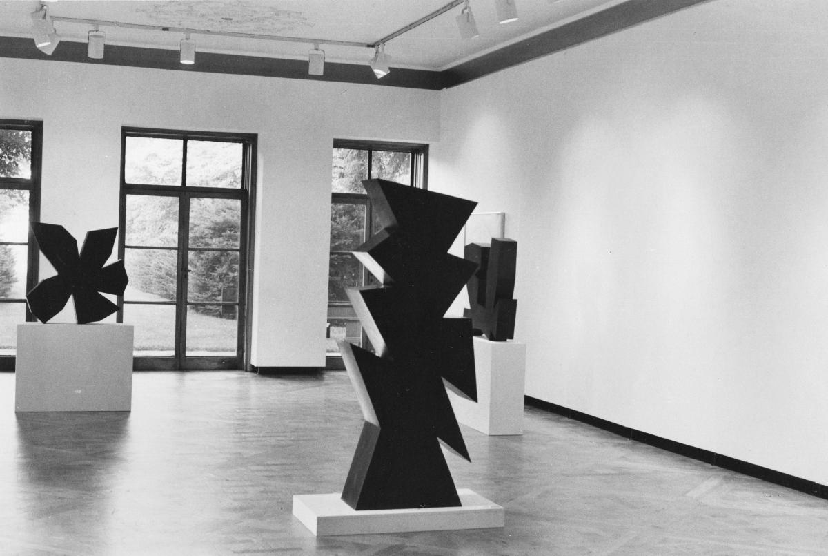 Douglas Abdell, <em>Aefkae-Aekyad</em>, <em>Qayeau-Aaekay</em>, and <em>Aefael-Aekyad</em> at Storm King Art Center, Mia Westerlund and Douglas Abdell: Sculptures and Drawings Exhibit, May 21 – October 31, 1980