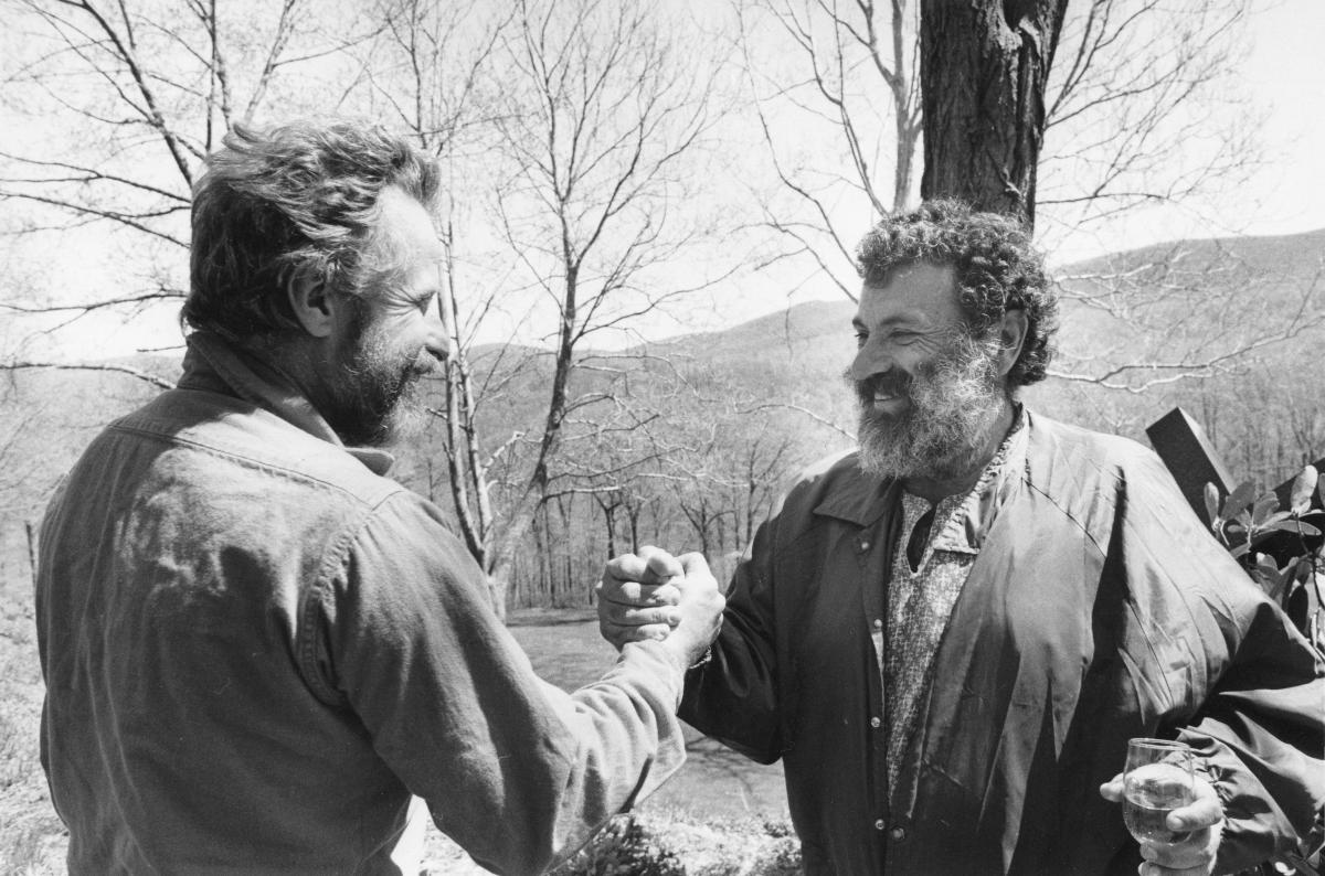 Mark di Suvero and Menashe Kadishman, 1985