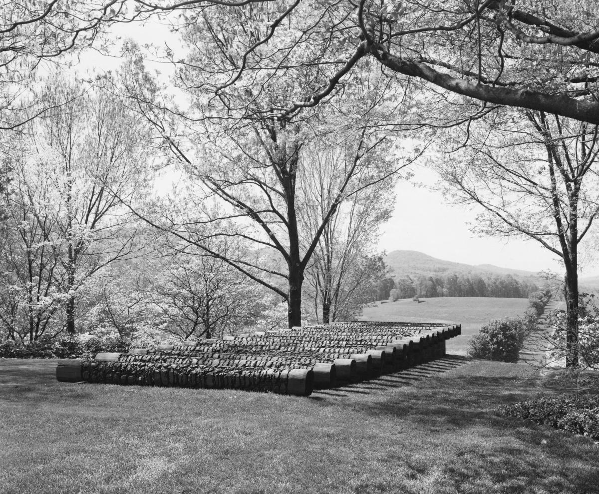 Ursula von Rydingsvard, <em>Land Rollers</em>, 1992 (installation view, 1992)