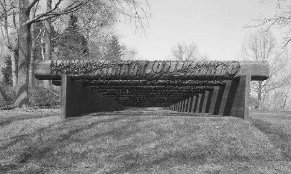 Ursula von Rydingsvard, <em>Land Rollers</em>, 1992 (installation view, 1992)