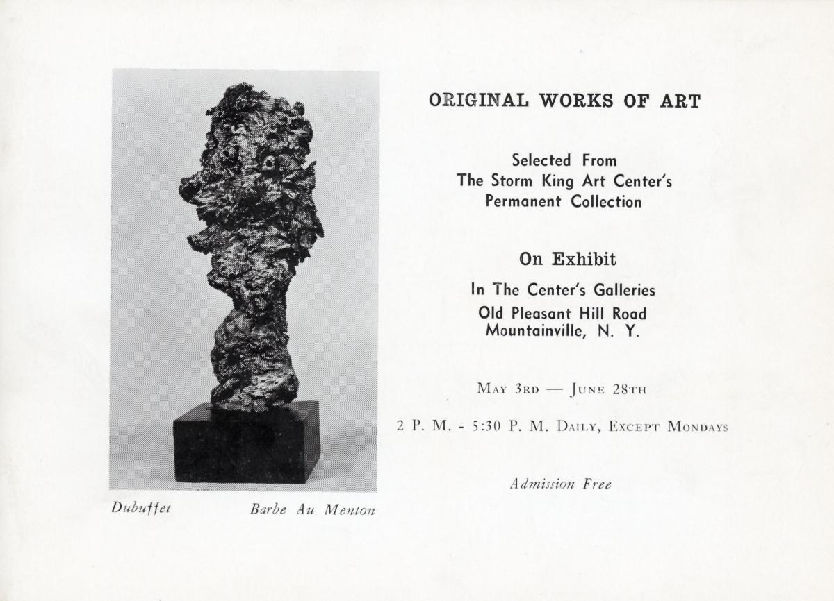 Original Works of Art Selected from the Storm King Art Center’s Permanent Collection, May 3-June 28, 1964, catalogue cover